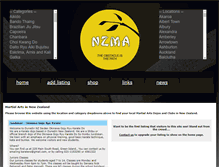 Tablet Screenshot of newzealandmartialarts.co.nz